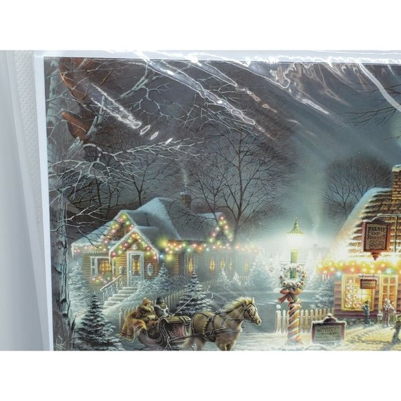 Christmas Greetings Terry Redlin Detailed Art Decorative Greeting Card - Picture 4 of 9